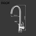 Black Kitchen Faucets Stainless Steel Kitchen Mixer Single Handle Single Hole Kitchen Faucet Brushed Nickle Mixer Sink Tap