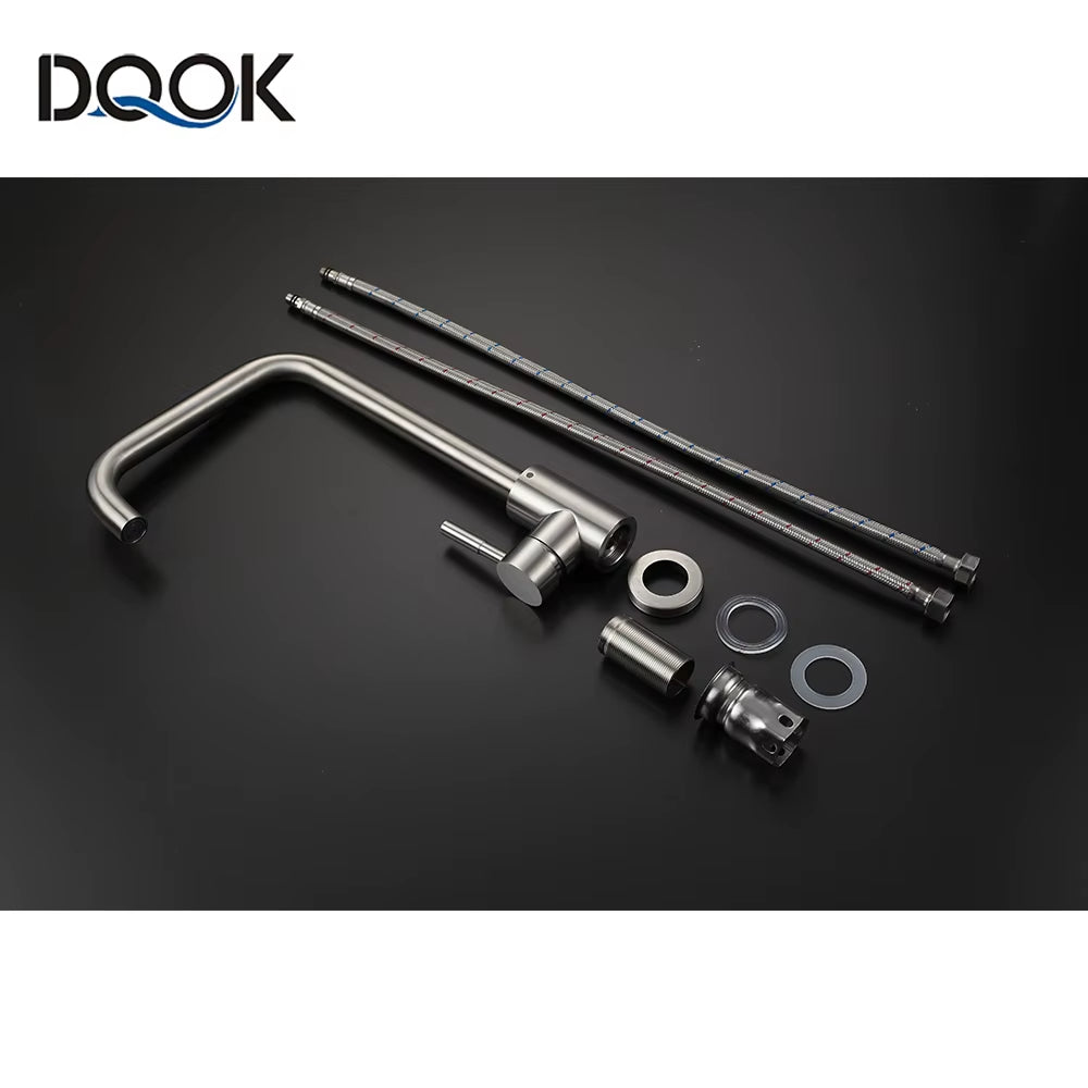 Black Kitchen Faucets Stainless Steel Kitchen Mixer Single Handle Single Hole Kitchen Faucet Brushed Nickle Mixer Sink Tap