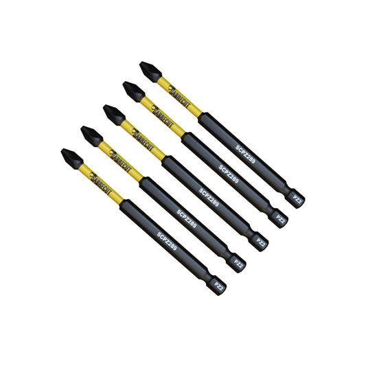 Long Series PZ2 89mm Impact Drill Bit - 5 Piece