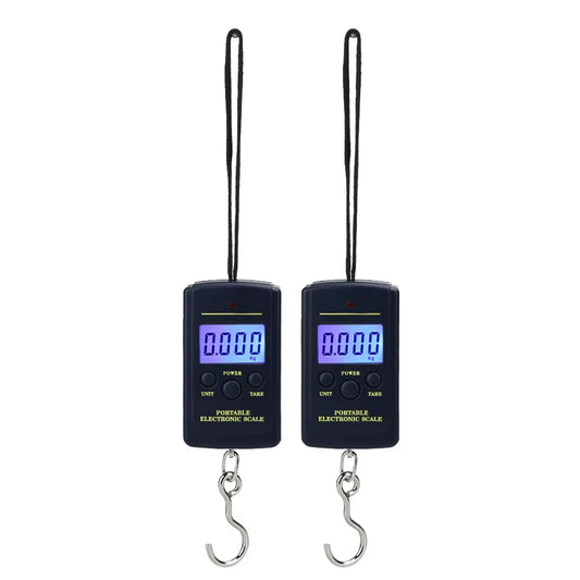 40Kg X 10G Mini Digital Scale for Fishing Luggage Travel Weighting Steelyard Hanging Electronic Hook Scale, Kitchen Weight Tool