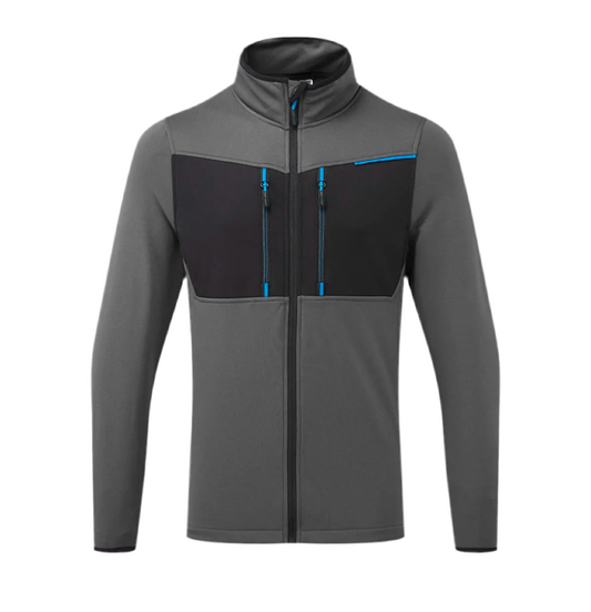 Full Zip Tech Fleece by Portwest - Grey / Black