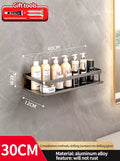 Bathroom Rack Bathroom Shelf Toilet Space Aluminum Hanging Rack Bathroom Organizer Hang on the Wall