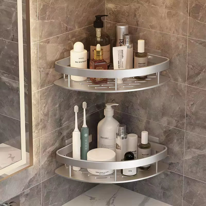 Bathroom Shelves No-Punch Bathroom Sink Washbasin Toilet Tripod Makeup Storage Cabinet Shower Shelf Bathroom Accessories
