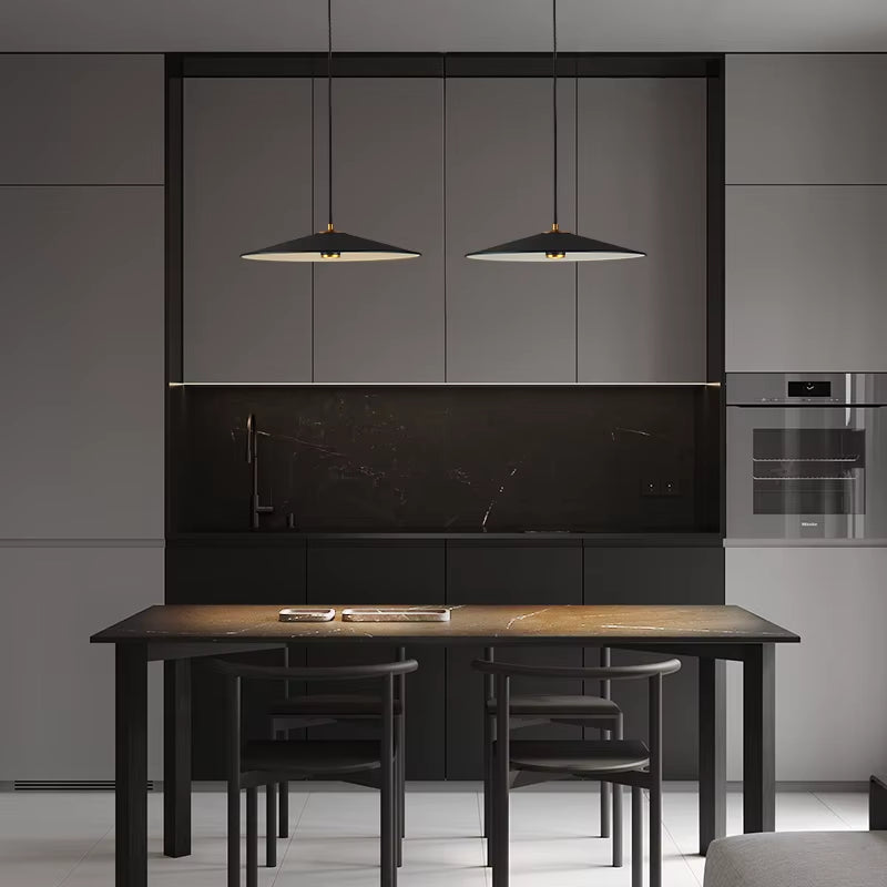 Aisilan 12W LED Minimalist Pendant Light - Modern Nordic Design for Cafes and Bars