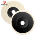 SIFANG 50Mm/75Mm Wool Polishing Wheel Polishing Pads Angle Grinder Wheel Felt Polishing Disc for Metal Marble Glass Ceramic 1PC