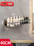 Bathroom Rack Bathroom Shelf Toilet Space Aluminum Hanging Rack Bathroom Organizer Hang on the Wall