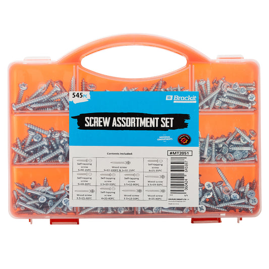 Self Tapping Assorted Screws (545 Piece)