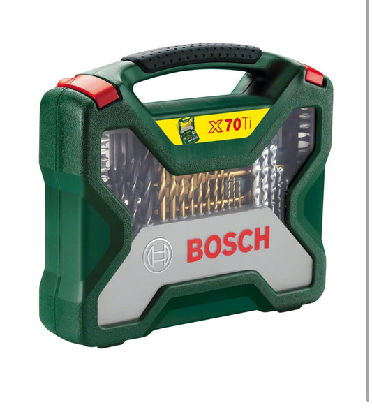 Bosch drill bit and screwdriver set with organized compact storage case