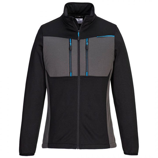 Full Zip Tech Fleece by Portwest - Black / Grey