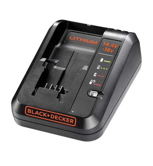 Black+Decker 14.4-18V cordless lithium battery fast charger for garden tools