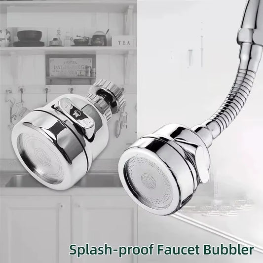 360° Rotating Kitchen Sink Faucet Sprayer Head with 3 Spray Modes - Tap Nozzle Booster
