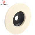 SIFANG 50Mm/75Mm Wool Polishing Wheel Polishing Pads Angle Grinder Wheel Felt Polishing Disc for Metal Marble Glass Ceramic 1PC