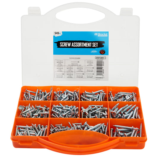 Self Tapping Assorted Screws (545 Piece)