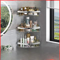 Bathroom Shelves No-Punch Bathroom Sink Washbasin Toilet Tripod Makeup Storage Cabinet Shower Shelf Bathroom Accessories
