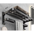 Bathroom Shelves No Punching Space Aluminum Towel Rack Bathroom Storage Towel Rack Bathroom Hardware Pendant