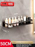 Bathroom Rack Bathroom Shelf Toilet Space Aluminum Hanging Rack Bathroom Organizer Hang on the Wall