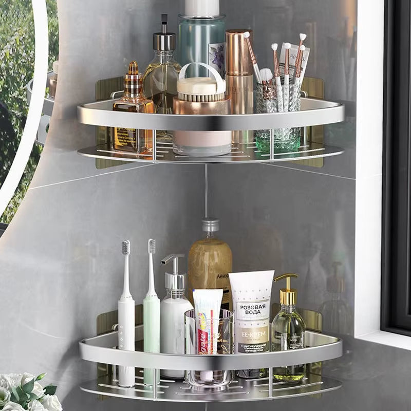 Bathroom Shelves No-Punch Bathroom Sink Washbasin Toilet Tripod Makeup Storage Cabinet Shower Shelf Bathroom Accessories