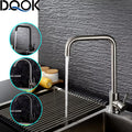 Black Kitchen Faucets Stainless Steel Kitchen Mixer Single Handle Single Hole Kitchen Faucet Brushed Nickle Mixer Sink Tap