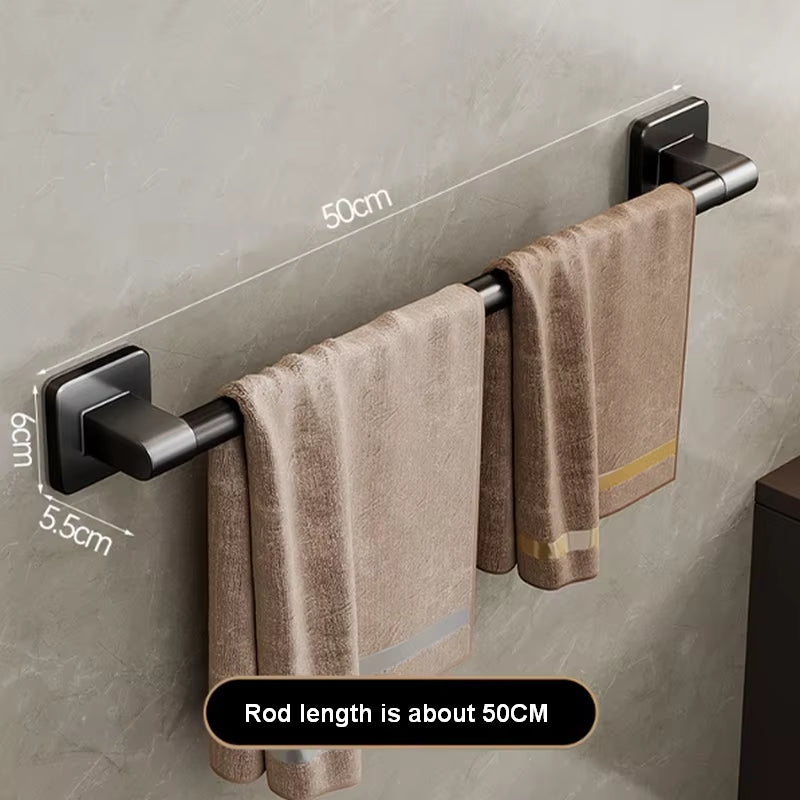 Bathroom Shelves No Punching Space Aluminum Towel Rack Bathroom Storage Towel Rack Bathroom Hardware Pendant